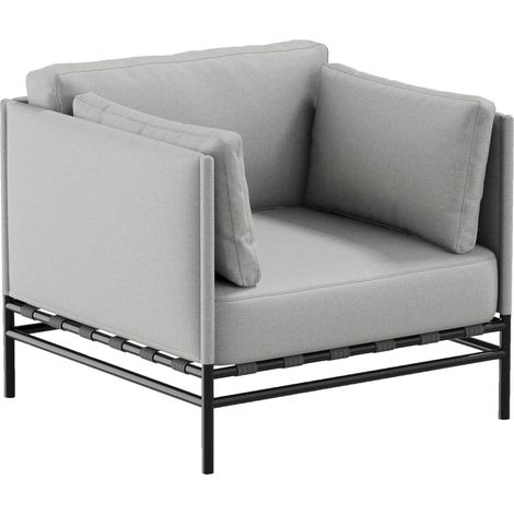 Fauteuil extérieur Dandy - Gris clair (1/5)