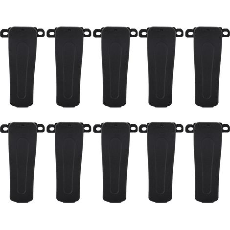 10 pièces Clip Ceinture Original H777 pour Talkie-Walkie Baofeng BF-888S BF-666S BF-777S Retevis H-777 (1/5)