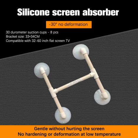Nettoyage d'écran LCD par ventouse, outil de réparation pour téléviseurs LCD, nettoyage d'écran LED/LCD, ventouse en silicone (1/5)