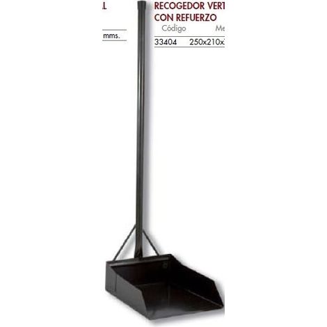 FLORES RECOGEDOR BASURA HIERRO MANGO ALTO REFORZADO