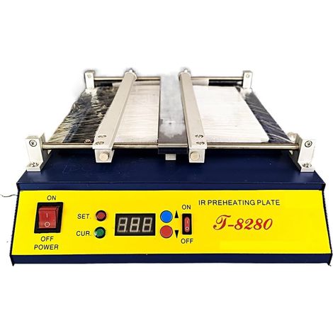 Station de préchauffage de soudure à plaque chauffante électrique Plaque de préchauffage IR T-8280 T8280 four de préchauffage T 8280 Station de préchauffage infrarouge for PCB SMD BGA (1/5)