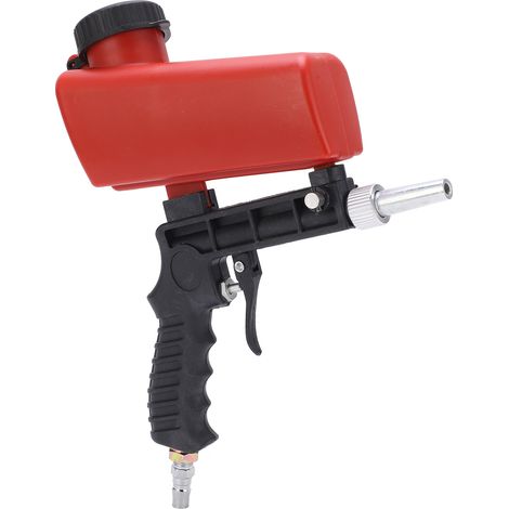 Tragbare pneumatische Sandstrahlpistole (90 psi), kleines Hand-Sandstrahlgerät für die Autoreparatur, kompaktes Entlackungswerkzeug (1/5)