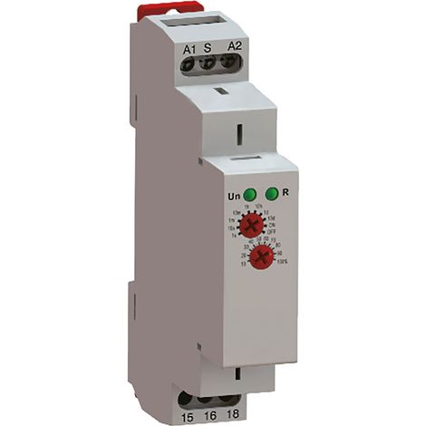 Relais temporisé rail DIN multifonction tension 12 à 240V - TMD50U