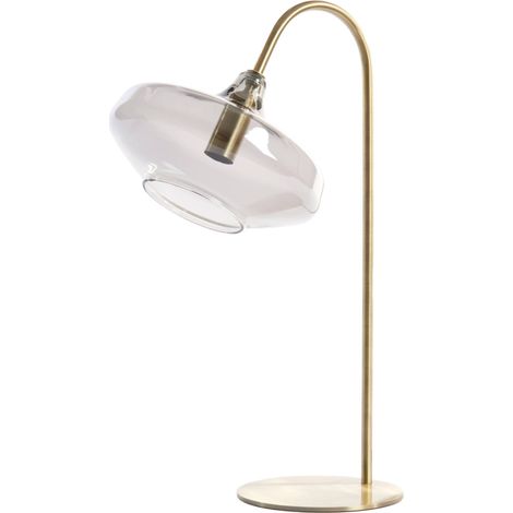 Light & Living - lámpara de mesa - Solna - bronce - vidrio metal
