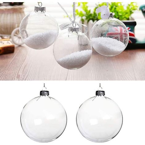 Boule En Verre Rond - 60 mm - Décoration De Noël - Pour Arbre De Noël Et DIY - 5 Pièces (1/3)