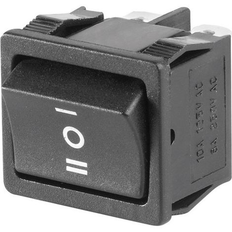 TRU COMPONENTS 1587521 Wippschalter TC-R13-33D-02 250 V/AC 6 A 2 x Ein/Aus/Ein rastend/0/rastend 1 (1/2)