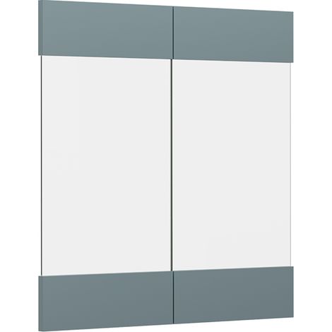 Façade de cuisine R-Line, Bleu-gris, 59.2x59cm façade de meuble pour meuble mural vitré, Vicco (1/5)