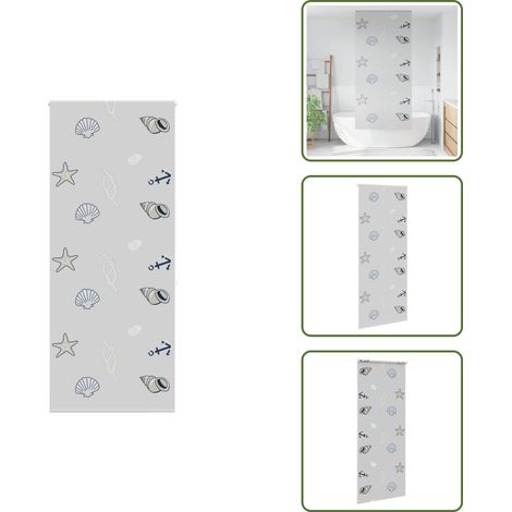 vidaXL Store enrouleur de douche 100x240 cm largeur du tissu 96 cm (1/5)