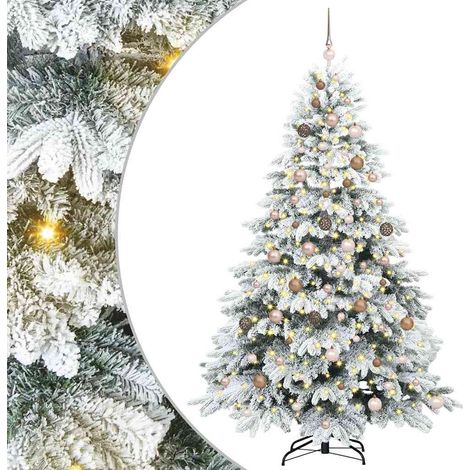 Albero di Natale artificiale Bianco 210 cm PE e PVC vidaXL (1/5)
