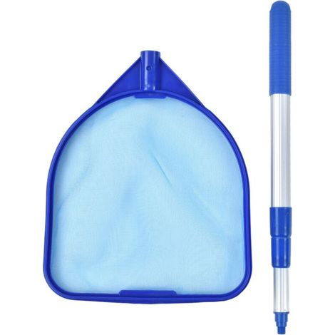 Pool skimmer net, quick cleaning, three-section telescopic pole tools for hot tubs, spa fountains (1/5)