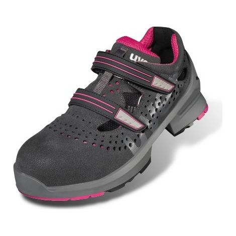 uvex Sandale grau/pink uvex 1 ladies, S1, EU-Schuhgröße: 36
