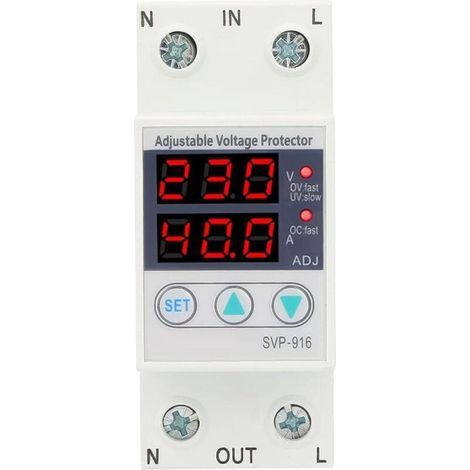 230-V-Wechselstromschutzschalter, einphasig 40 A, intelligent einstellbare Über- und Unterspannung (1/5)