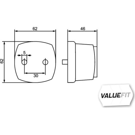 Feu de position Hella 2PG 357 012-021