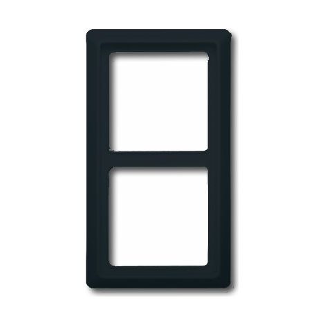 BUSCH-JAEGER 2102-35 PLAQUE DOUBLE PROTÉGÉ CONTRE L'EAU IP44, ANTHRACITE