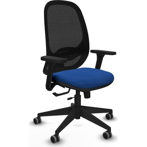Chaise de bureau piqueras y crespo Cilanco noir mousse découpée (1/2)