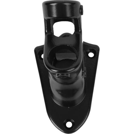 Support de fixation pour mât de drapeau extérieur en acier inoxydable, noir (1/5)