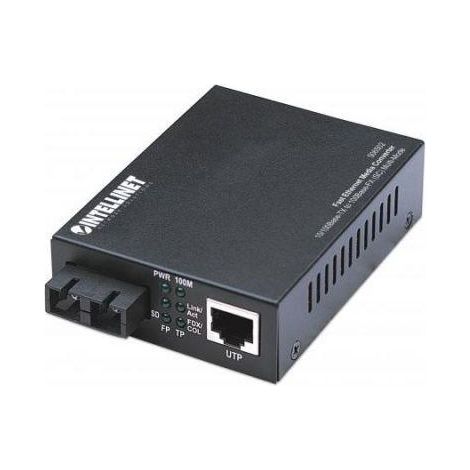 Intellinet Convertidor Multimedia Fibra Óptica RJ45 100 Mb/s