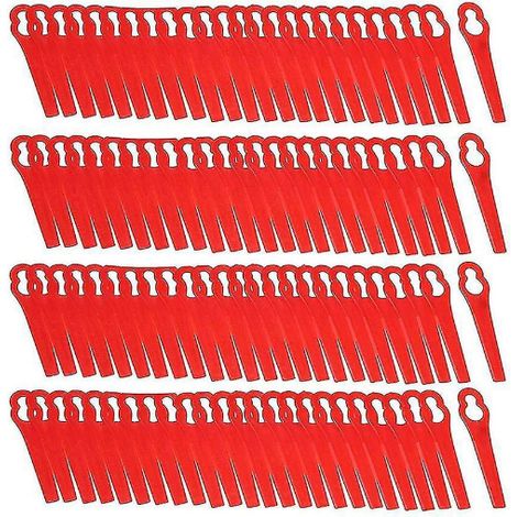 Lame De Taille-Herbe En Plastique - 83 X 12 X 7 Mm - Pour Débroussailleuse Sans Fil - 100 Pièces (1/5)