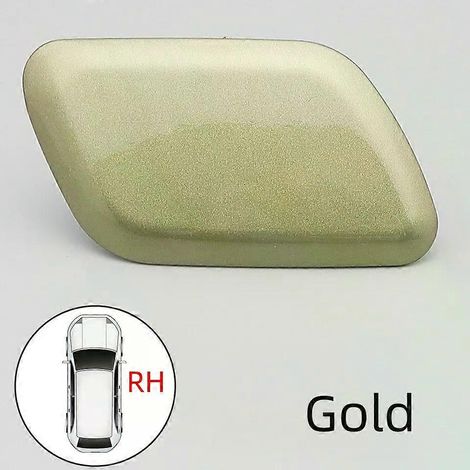 Pour Ford Kuga 2013-2017 et Escape 2017-2019 : cache-gicleur de lave-phares avant, couleur or, côté droit. (1/4)