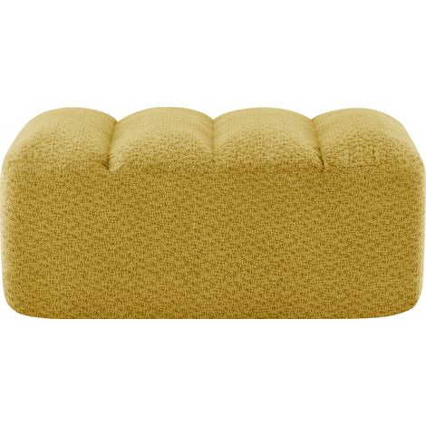 Ottoman modular amarillo en tejido granular fleece 104 x 61 x 45 cm (1/5)