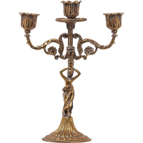 ARPIMEX Portacandela Metallo 6 x 9,5 x 26,5 Cm Bronzo