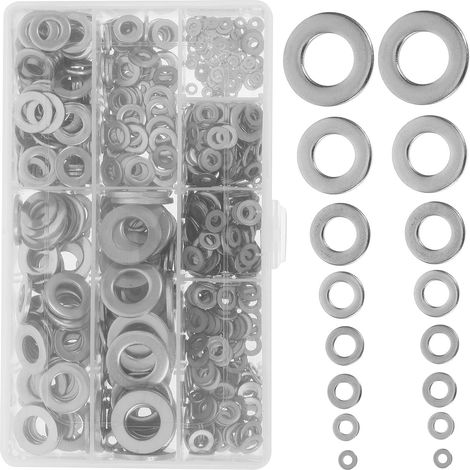 de rondelles plates robustes en métal 1010 en acier