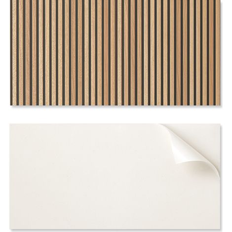 Panel de vinilo con motivo para una f谩cil transformaci贸n de la pared. Tablero de 100x50 cm con patrones verticales.