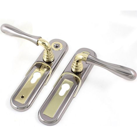 Haushalts Goldton Taupe Badezimmer Türgriffe w 120mm x 85mm Einsteckschloss (d8077e80dc949edc58e0...