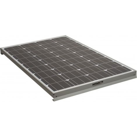 Panneau solaire monocristallin 120W – Dimensions 106.8 x 58.5 x 6 cm – Poids 7.4 kg – Boîtier étanche et diodes de dérivation haute performance – Antarion