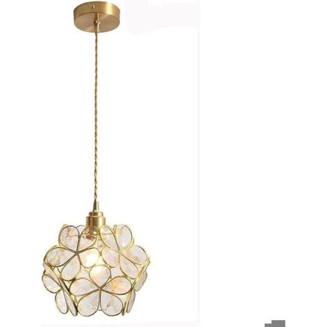 Suspension en Verre - PZCC - PZCC 200MM - Fleur de cerisier style nordique - Blanc - Culot E27 (1/5)