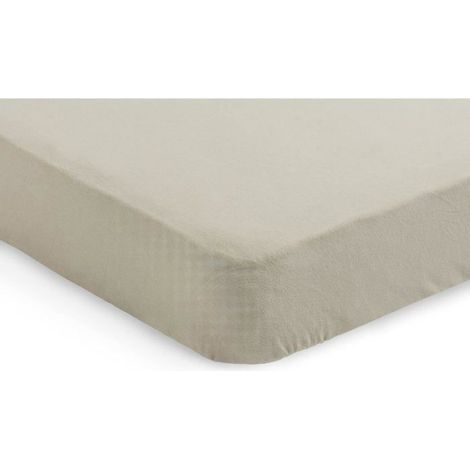 Lot de 2 draps-housses pour lit à barreaux en coton 60 x 120 cm, couleur nougat (1/4)