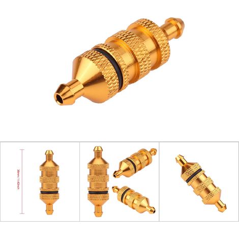 HSP Nitro-Kraftstofffilter aus Aluminiumlegierung für 1/8 1/10 RC-Cars (Gold) (1/5)