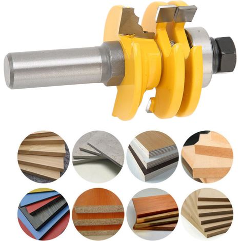 fraise pour porte d'armoire, porte vitrée, fraise pour fenêtre, fraise pour sculpture sur bois, fraise pour tenon de porte d'armoire en bois (1/5)