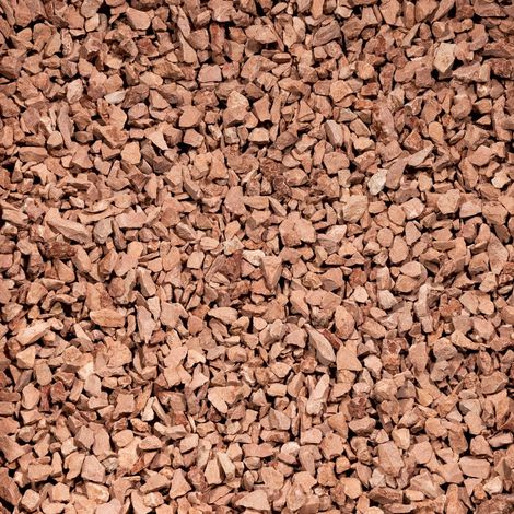 Gravier calcaire rouge concassé 8-12 mm – Big bag 500 kg (10 m²) – Pour aménagements extérieurs et intérieurs