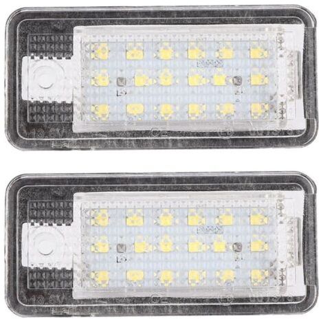 Feux LED pour plaque d'immatriculation Audi – Éclairage arrière blanc lumineux – 18 LED SMD haute puissance – Installation facile (1/5)