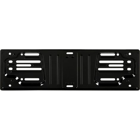 Porta targa anteriore in acciaio - Nero