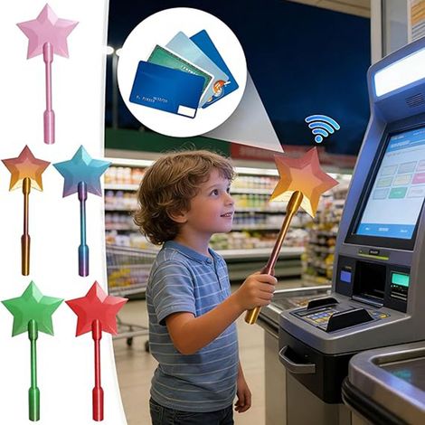 Zauberstab für kontaktloses Bezahlen, 3D-gedruckter Smartcard-Halter für kontaktloses Bezahlen (grün)