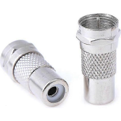 Adaptateur coaxial RF à prise directe de type F mâle 12 broches vers RCA AV femelle (1/5)