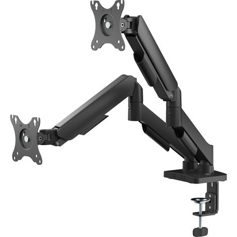 Support écran PC à ressort mécanique 2 écrans PC 17"-32" (1/3)