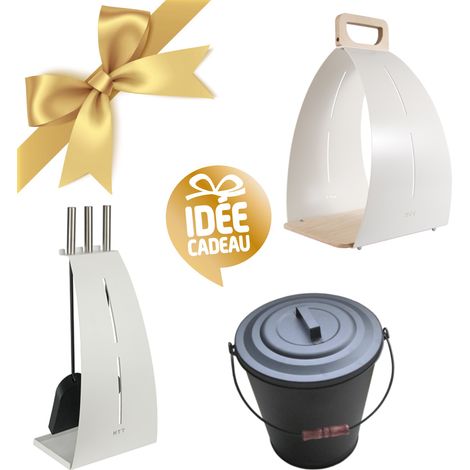 Kit d'accessoires Kelo pour poêle à bois - Blanc (1/4)