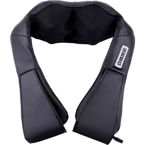 Coussin de massage Shiatsu électrique - Masseur de nuque, dos et épaules - Fonction chauffante - 16 points de massage - 3 vitesses - Arrêt automatique - Pour voiture et maison (1/5)