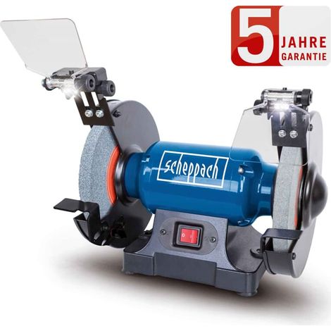 Schleifmaschine mit 8" 200mm Doppelstein und LED-Licht 500W Scheppach SM200L