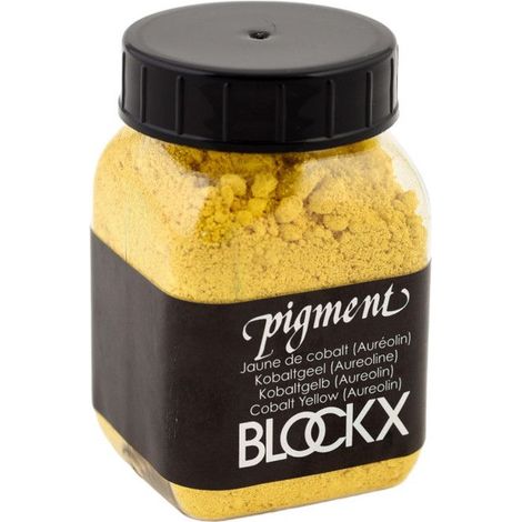 Pigment en poudre - Jaune de cobalt auréolin - 52 - Blockx - Pot de 100g (1/2)
