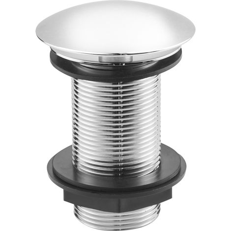 Deva 1 1/4 Inch Free Flow Basin Waste - Chrome (1/2)