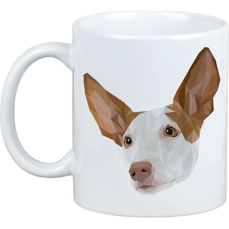 Podenco ibicenco - taza con foto y la inscripción perro geométrico Art-Dog (1/5)