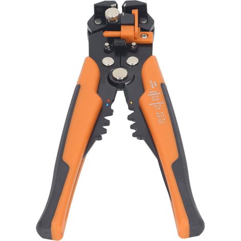 Pince à dénuder automatique 5 en 1, coupe-fils, sertisseuse, tire-fils, outil électrique orange (1/5)