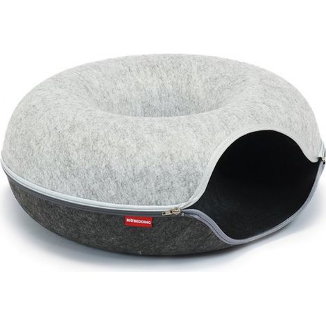 BioBedding – Donut Duo Color Edition XL – Katzenkorb – Zweifarbiger Filz – Ø 60 – 1 Öffnung