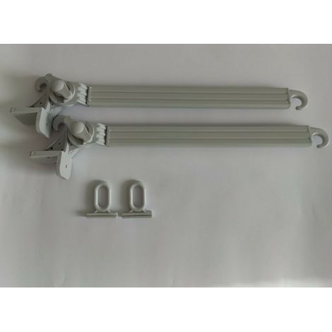 Braccetti per Tende da Sole in Alluminio 70 cm Coppia Kit con Occhioli Vari Colori (1/3)