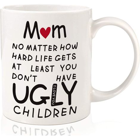 Muttertagsgeschenkbecher, 330 ml, humorvoller Becher für Mama, Muttertagsgeschenk von Tochter oder Sohn [NX] (1/5)