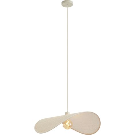 QAZQA Moderne Pendelleuchte Beige 65cm - Hat (1/5)